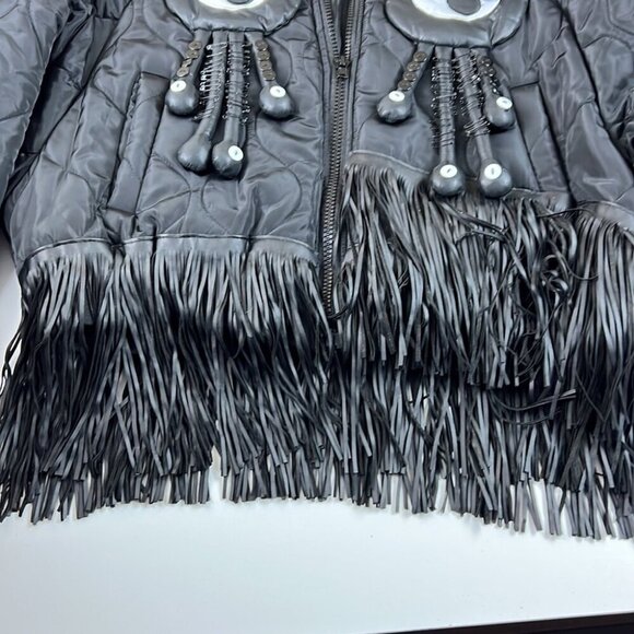 SOLD Hong Xing Women's/Unisex Unique Quilted Puffer Fringe  Coat - Picture 8 of 13